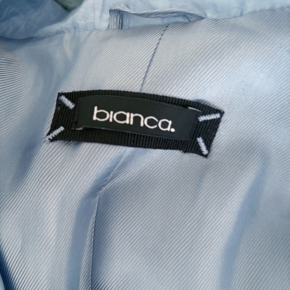 Bianca Modal Blazer Jacket 44 US 14 Blue Pockets - Picture 6 of 10